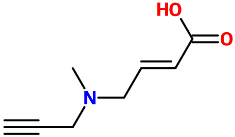 MC018982 (E)-4-[Methyl(prop-2-ynyl)amino]but-2-enoic acid - 点击图像关闭